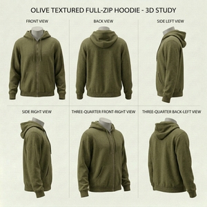 Sudadera con Capucha Extra Grande, Unisex, Mezcla de Algodón y Felpa, Chaqueta Informal para Uso Diario - Product Image 6