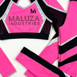 Uniformes de Animadoras Personalizados Transpirables de Secado Rápido al por Mayor, Ropa Deportiva para Equipos de Animadoras, Conjuntos de Baile para Espectáculos - Product Image 2