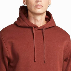 Sudadera con Capucha para Hombre, Corte Regular, Color Sólido, Diseño con Bolsillos, Ropa Casual de Otoño, Tejido de Felpa, 100% Algodón - Product Image 4