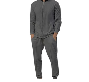 Conjunto Deportivo en Oferta, Sudadera con Capucha Personalizada, Pantalones Deportivos Personalizados, Conjunto Deportivo para Hombre, Conjunto Deportivo Gris con Capucha para Hombre - Product Image 4