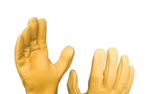 Guantes de Seguridad de Cuero Amarillos con Superficie Lisa Antideslizante, Puño Recto, Guantes de Trabajo Duraderos de Uso General - Product Image 3