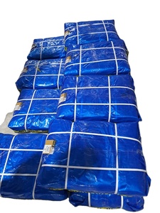 Indian Manufacture Multi-layer PE Coated Tarpaulin 12x12 Mesh <b>Fabric</b> Grommets <b>Waterproof</b> Tear-Resistant Lightweight 300gsm - Product Image 6