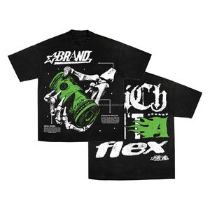 Camiseta de manga larga de punto 100% algodón con estampado gráfico de estética oscura para hombre, estilo urbano moderno con estampado digital. - Product Image 4