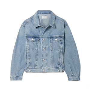 Men's Stonewashed Denim Jacket Button Fly Closure Casual Style Loose Fit 100% Cotton Woven Fabric Winter Wear Breathable - Product Image 1