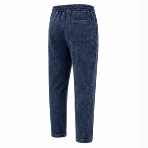 Pantalones Casuales de Alta Calidad para Hombre, Lavados con Ácido, Efecto Desgastado, de Felpa, 100% Algodón, Ecológicos, Transpirables, al Mejor Precio - Product Image 3
