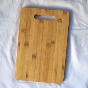 Planche à découper en bambou ronde/carrée avec poignée, bloc de découpe de cuisine en bambou naturel - Product Image 3