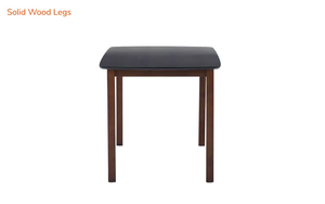 Solid Wood Dining <b>Table</b> Set 4 Seater, Rectangular Wooden <b>Table</b> with Upholstered High Back Chairs, Modern Dining Furniture - Product Image 6