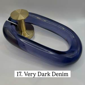 Muted Tone Polyresin Chain Link Wall Installation Vertical Acrylic Loop Hanging <b>Decoration</b> For Entryway Corridor Interior <b>Space</b> - Product Image 3