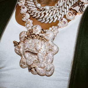 Colgante de Diamante Cultivado en Laboratorio con Certificación IGI, Diseño 3D de Dibujos Animados, Personalizado para Hombre, Estilo Hip Hop, Plata 925, Cadena de Oro VVS, Joyería Fina - Product Image 2