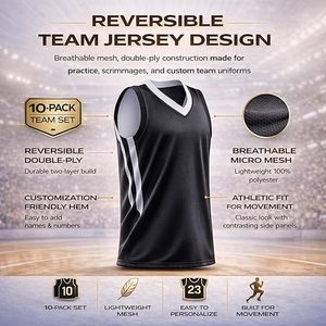 Camisetas de Baloncesto Personalizadas, Malla de Poliéster de Secado Rápido, Camiseta Deportiva sin Mangas, Uniforme de Equipo para Adultos - Product Image 5