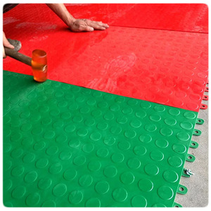 พื้นยางลายเหรียญสำหรับคลังสินค้า ปูพื้นแบบแผ่น PVC - Product Image 4