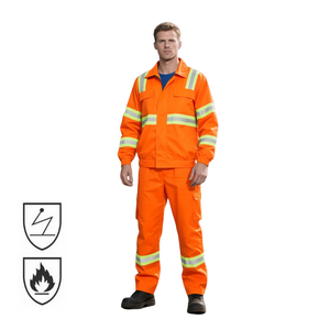 Ropa Ignífuga 100% Algodón, Trajes de Trabajo Reflectantes de Alta Visibilidad, Uniformes de Trabajo Industriales Resistentes a las Llamas - Product Image 4