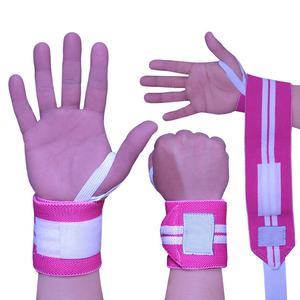 Custom Pink Heavy Duty Wrist <b>Strap</b> for Women Wholesale Price Cotton Weight Lifting Wrist Wraps Custom <b>Gym</b> Wrist Wraps Elastic - Product Image 2