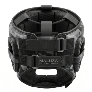 Casque de boxe en cuir véritable durable, protection transparente pour la tête, casque de sparring professionnel, haute résistance aux impacts, MMA, kickboxing, respirant, logo personnalisé, entraînement - Product Image 4