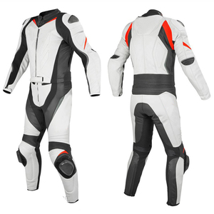 Combinaison de moto en cuir avec logo personnalisé, équipement de protection pour la conduite, combinaison de moto en cuir - Product Image 1
