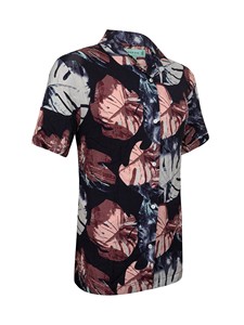 Chemise habillée homme automne à manches courtes en satin doux, motif imprimé de qualité supérieure, respirante, décontractée et formelle, avec logo personnalisé - Product Image 3