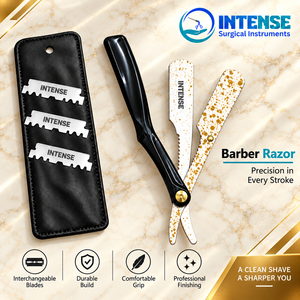 Rasoir droit professionnel pliant en acier inoxydable pour barbier, outil de coiffure et de coupe de cheveux, vente en gros d'usine - Product Image 4