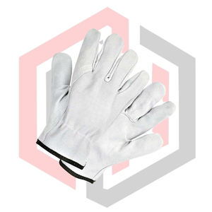 Gants de travail pour hommes en cuir de vachette pleine fleur, courts, résistants aux coupures, aux produits chimiques, aux chocs, antidérapants, résistants aux déchirures et respirants - Product Image 3
