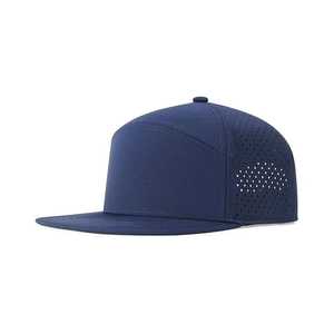 Gorra Deportiva Casual Transpirable con Cierre a Presión, Unisex, Azul, de Algodón, con Visera Plana, para Actividades al Aire Libre en Primavera y Verano - Product Image 1