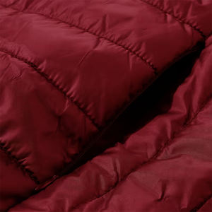 Gilet matelassé léger en coton Fashion Montane, couleur bordeaux, fermeture éclair intégrale, col montant, thermique, doux, écologique, coupe-vent - Product Image 6