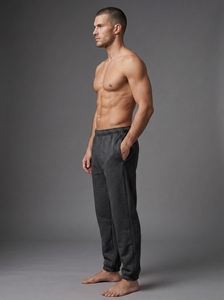 Custom Logo Men's Athletic Sweatpants Relaxed Fit <b>Fleece</b> <b>Joggers</b> for Fitness Training Sports and Streetwear - Product Image 4