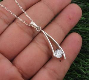 Luxury 925 <b>Silver</b> <b>Drop</b> <b>Earrings</b> Brilliant Cubic Zirconia Wedding Water <b>Drop</b> Shape Women Fashion Jewelry - Product Image 2