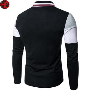 Chemise de golf décontractée unisexe à manches longues en tricot à séchage rapide Hexaplus Industries pour homme, polyester et coton, noir, blanc, gris - Product Image 4