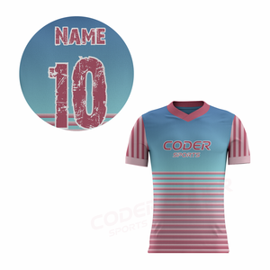 CODER SPORTS Fabricante de Uniformes de Fútbol Personalizados Premium, Camiseta de Fútbol Transpirable para Equipos, Logotipo Personalizado, Nombre, Número, MOQ al por Mayor - Product Image 3