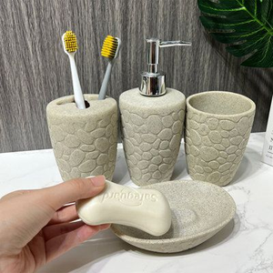 Resin <b>Bathroom</b> <b>Accessories</b> <b>Set</b> Resin <b>Bathroom</b> <b>Accessories</b> <b>Set</b> <b>Bathroom</b> <b>Sets</b> for Hotel from India - Product Image 4