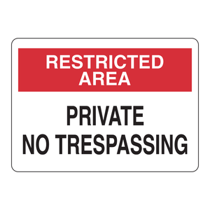 Panneau de signalisation interdiction d'entrée dans les zones restreintes Brady pour la sécurité des usines, laboratoires et entrepôts - Product Image 3