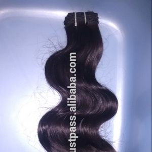 8A Grade 100% Remy Human Hair Weft Smooth Weaving Natural Wave Best Quality Virgin Hair Extension No Shedding or <b>Tangling</b> - Product Image 1