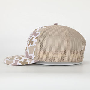 Casquette de baseball unisexe écologique de haute qualité pour l'hiver, avec dos en maille, 5 panneaux, motif écossais, broderie personnalisée, respirante - Product Image 3