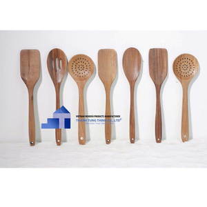 Cucharas de madera personalizadas, las más vendidas, utensilios de cocina únicos, cucharas para accesorios de cocina, de fabricante vietnamita, al por mayor. - Product Image 5