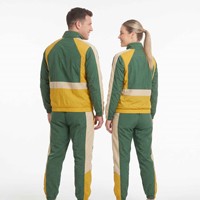 Ensemble deux pièces unisexe coupe-vent vintage à fermeture éclair, survêtement de sublimation, ensemble short coupe-vent, survêtement en nylon pour hommes et femmes