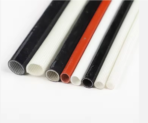 Manchon isolant en fibre de verre résistant à la chaleur pour fil électrique, tube en caoutchouc silicone pour bobinage de moteur électrique. - Product Image 3