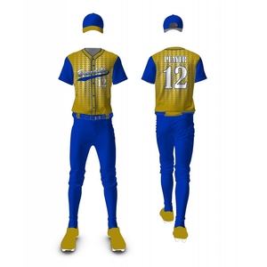 OEM Custom Name Printed <b>Baseball</b> Uniform Sublimation Jersey and Pants Set Moisture Wicking Team Sports Wear - Product Image 3