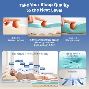 Protège-matelas pliable toutes saisons en microfibre imperméable 400TC, matelassé extra épais, lavable en machine - Product Image 6