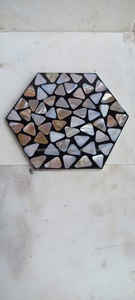 Sous-verre en nacre véritable, fait à la main en Inde, incrusté de coquillages, créé par des artisans expérimentés basés en Inde - Product Image 6