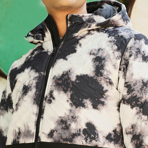 OEM Custom Men Plus Size <b>Winter</b> <b>Quilted</b> Jacket Waterproof Windbreaker Zipper Hoodie Embroidered Casual Snow Wear puffer hiking - Product Image 6