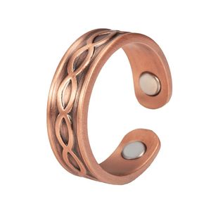 Bague magnétique en cuivre personnalisable - Bague en cuivre de haute qualité pour hommes et femmes - Product Image 5