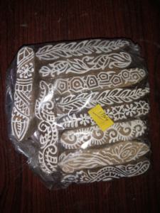 Venta Directa de Fábrica, Exportación Global, Sellos de Madera para Henna, Tamaño Personalizado, Diseños Florales Tallados a Mano, Empaquetado al por Mayor, Moderno y Elegante - Product Image 3