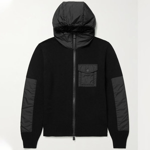 Sweat-shirt à capuche en tricot pour homme, 100% coton, couleur unie, décontracté, manches longues, respirant, coupe-vent, avec poche, imprimé hiver - Product Image 3