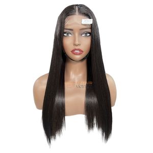 Long Length Swiss <b>Lace</b> <b>Wigs</b> Human Hair Glueless Virgin Vietnamese Hair Average Size <b>Wig</b> Cap Ready To Wear - Product Image 1