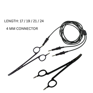 Instruments chirurgicaux courbés de qualité supérieure pour anastomose vasculaire, pinces hémostatiques, ciseaux de dissection bipolaires – Ensemble - Product Image 3