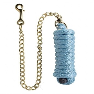 Nuevas cuerdas largas y suaves de acero inoxidable para caballos con cadena de latón para montar, opciones de color personalizadas y empaque. - Product Image 2