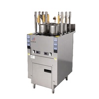 Vente en gros OEM : Cuiseur à nouilles commercial automatique 12KW avec 6 têtes de cuisson pour restaurants de restauration rapide et cuisines d'hôtels