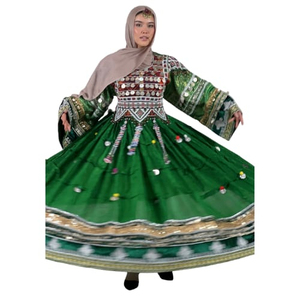 High Street Style Long Sleeves Women's Afghani <b>Dress</b> Dupatta All Season Customized Afghan Kuchi Vintage <b>Dresses</b> For Ladies - Product Image 1