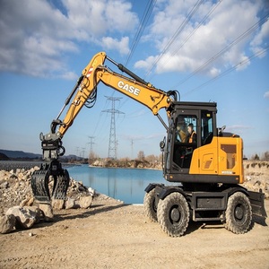Excavadora sobre Ruedas con Sistema Hidráulico Avanzado para Construcción, Obras Viales, Elevación, Excavación y Manipulación de Materiales, Resistente y Confiable - Product Image 1