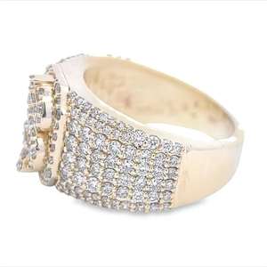 Anillo de Diamantes con Símbolo de Dólar, Plata 925 con Baño de Rodio, Certificado IGI, de Lujo, para Hombre y Mujer - Product Image 3