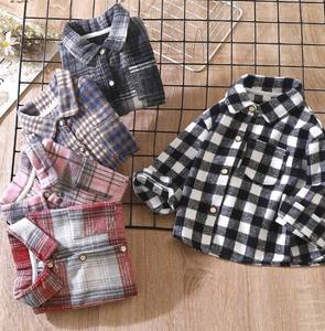 Chemise à carreaux de haute qualité pour garçons, enfants, logo personnalisable ODM, manches longues, col rond, décontractée, unisexe, tricotée, 100% coton - Product Image 5